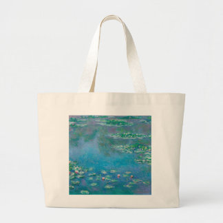 Wasserlilien von Claude Monet Kunstmalerei Jumbo Stoffbeutel