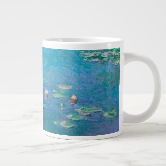 Wasserlilien von Claude Monet Kunstmalerei Jumbo-Tasse (Rechts)