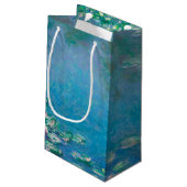 Wasserlilien von Claude Monet Kunstmalerei Kleine Geschenktüte (Rückseite Schrägansicht)