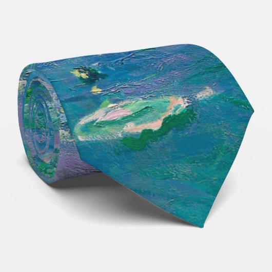 Wasserlilien von Claude Monet Kunstmalerei Krawatte (Gerollt)