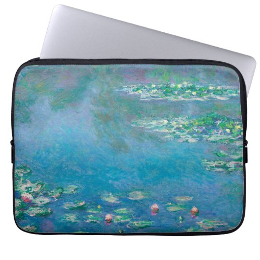 Wasserlilien von Claude Monet Kunstmalerei Laptopschutzhülle (Vorderseite)