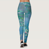 Wasserlilien von Claude Monet Kunstmalerei Leggings (Rückseite)