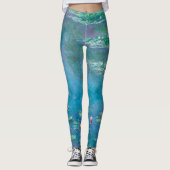 Wasserlilien von Claude Monet Kunstmalerei Leggings (Vorderseite)
