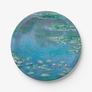 Wasserlilien von Claude Monet Kunstmalerei Pappteller
