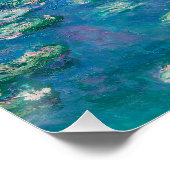 Wasserlilien von Claude Monet Kunstmalerei Poster (Ecke)