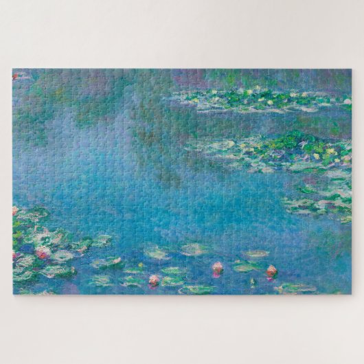 Wasserlilien von Claude Monet Kunstmalerei Puzzle (Horizontal)