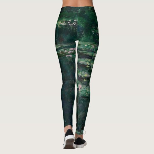 Wasserlilien (von Claude Monet) Leggings (Rückseite)