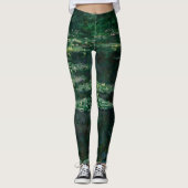 Wasserlilien (von Claude Monet) Leggings (Vorderseite)