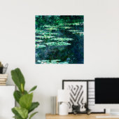 Wasserlilien von Claude Monet Poster (Heimbüro)