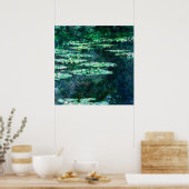 Wasserlilien von Claude Monet Poster (Küche)