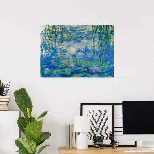 Wasserlilien von Claude Monet Poster (Heimbüro)