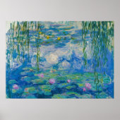 Wasserlilien von Claude Monet Poster (Vorne)