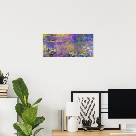 Wasserlilien von Claude Monet Poster (Heimbüro)