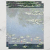 Wasserlilien von Claude Monet, Vintage Blume (Vorne/Hinten)