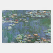 Wasserlilien von Claude Monet, Vintage Blume Geschenkpapier Set (Vorderseite 3)