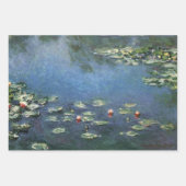Wasserlilien von Claude Monet, Vintage Blume Geschenkpapier Set (Vorderseite 3)