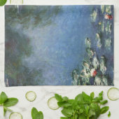 Wasserlilien von Claude Monet, Vintage Blume Geschirrtuch (Gefaltet)
