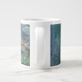 Wasserlilien von Claude Monet, Vintage Blume Jumbo-Tasse (Rückseite)