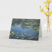 Wasserlilien von Claude Monet, Vintage Blume Karte (Gelbe Blume)