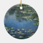 Wasserlilien von Claude Monet, Vintage Blume Keramikornament (Hinten)