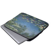 Wasserlilien von Claude Monet, Vintage Blume Laptopschutzhülle (Vorne Knopf)