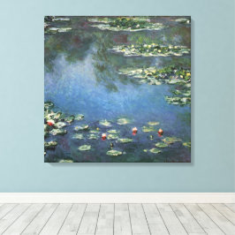 Wasserlilien von Claude Monet, Vintage Blume Leinwanddruck