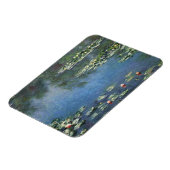 Wasserlilien von Claude Monet, Vintage Blume Magnet (Linke Seite)