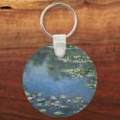 Wasserlilien von Claude Monet, Vintage Blume Schlüsselanhänger (Rückseite)