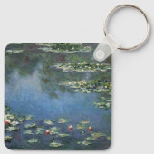 Wasserlilien von Claude Monet, Vintage Blume Schlüsselanhänger (Rückseite)