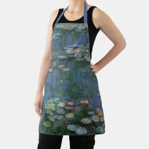 Wasserlilien von Claude Monet, Vintage Blume Schürze