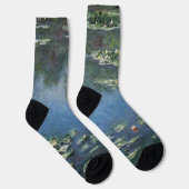 Wasserlilien von Claude Monet, Vintage Blume Socken (Rechts)