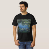 Wasserlilien von Claude Monet, Vintage Blume T-Shirt (Vorne ganz)