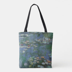 Wasserlilien von Claude Monet, Vintage Blume Tasche