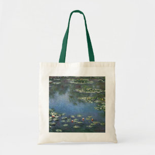 Wasserlilien von Claude Monet, Vintage Blume Tragetasche