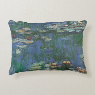 Wasserlilien von Claude Monet, Vintage Blume Zierkissen