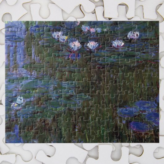 Wasserlilien von Claude Monet, Vintage Kunst Puzzle