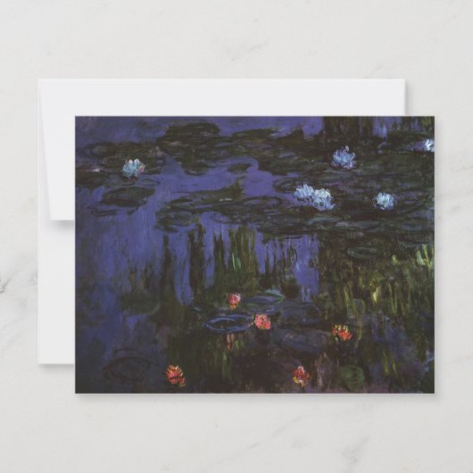 Wasserlilien von Claude Monet, Vintager Impression (Vorderseite)