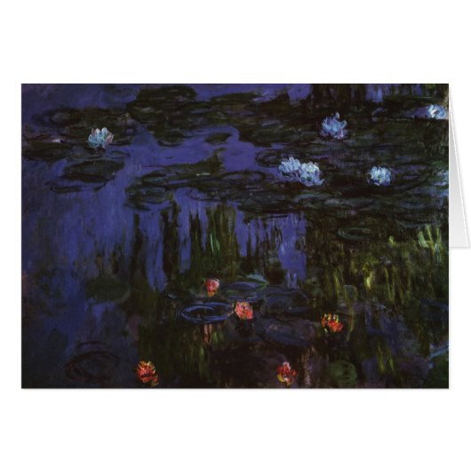 Wasserlilien von Claude Monet, Vintager Impression (Vorderseite (Horizontal))