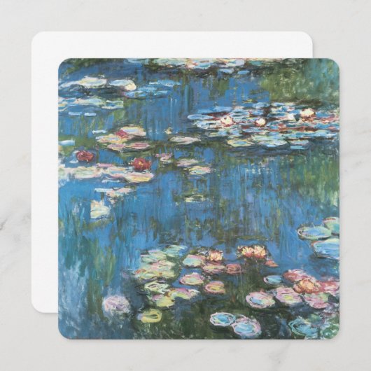 Wasserlilien von Claude Monet, Vintager Impression (Vorne/Hinten)