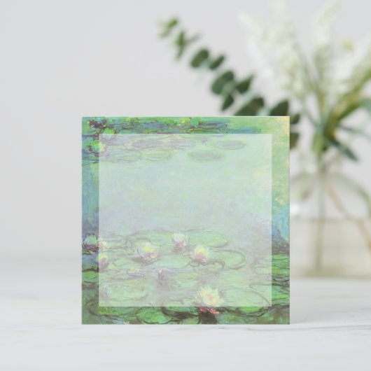 Wasserlilien von Claude Monet, Vintager Impression (Stehend Vorderseite)