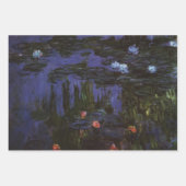 Wasserlilien von Claude Monet, Vintager Impression Geschenkpapier Set (Vorderseite 2)