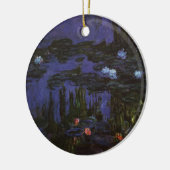 Wasserlilien von Claude Monet, Vintager Impression Keramikornament (Links)