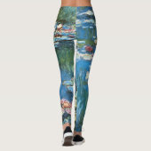 Wasserlilien von Claude Monet, Vintager Impression Leggings (Rückseite)