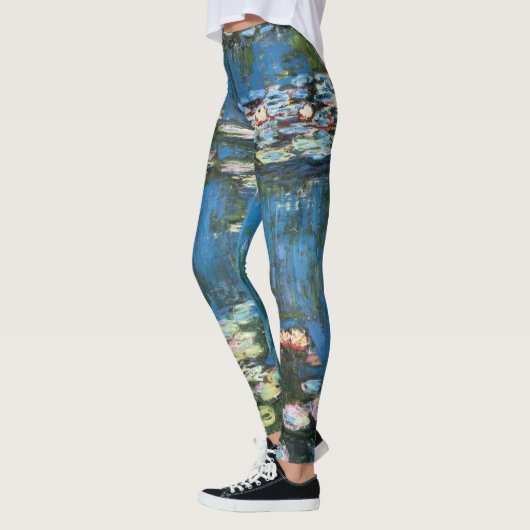 Wasserlilien von Claude Monet, Vintager Impression Leggings (Links)