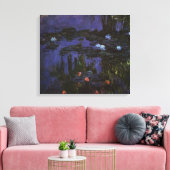 Wasserlilien von Claude Monet, Vintager Impression Leinwanddruck (Insitu (Wohnzimmer))