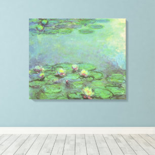 Wasserlilien von Claude Monet, Vintager Impression Leinwanddruck