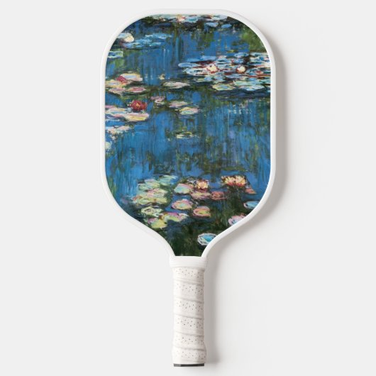 Wasserlilien von Claude Monet, Vintager Impression Pickleball Schläger (Vorderseite)
