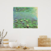 Wasserlilien von Claude Monet, Vintager Impression Poster (Küche)