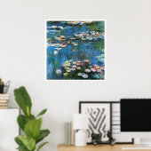 Wasserlilien von Claude Monet, Vintager Impression Poster (Heimbüro)