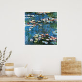 Wasserlilien von Claude Monet, Vintager Impression Poster (Küche)